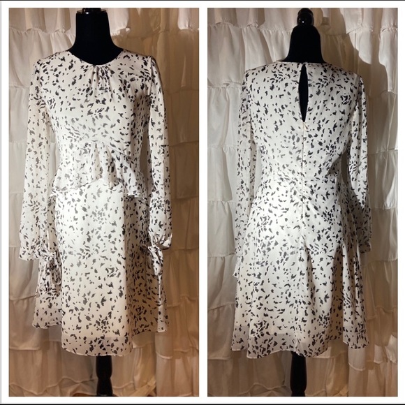 🛑 SOLD🛑SOLD🛑SOLD🛑SOLD🛑SOLD🛑SOLD🛑    Sam Edelman white black ruffle  dress - Picture 10 of 16